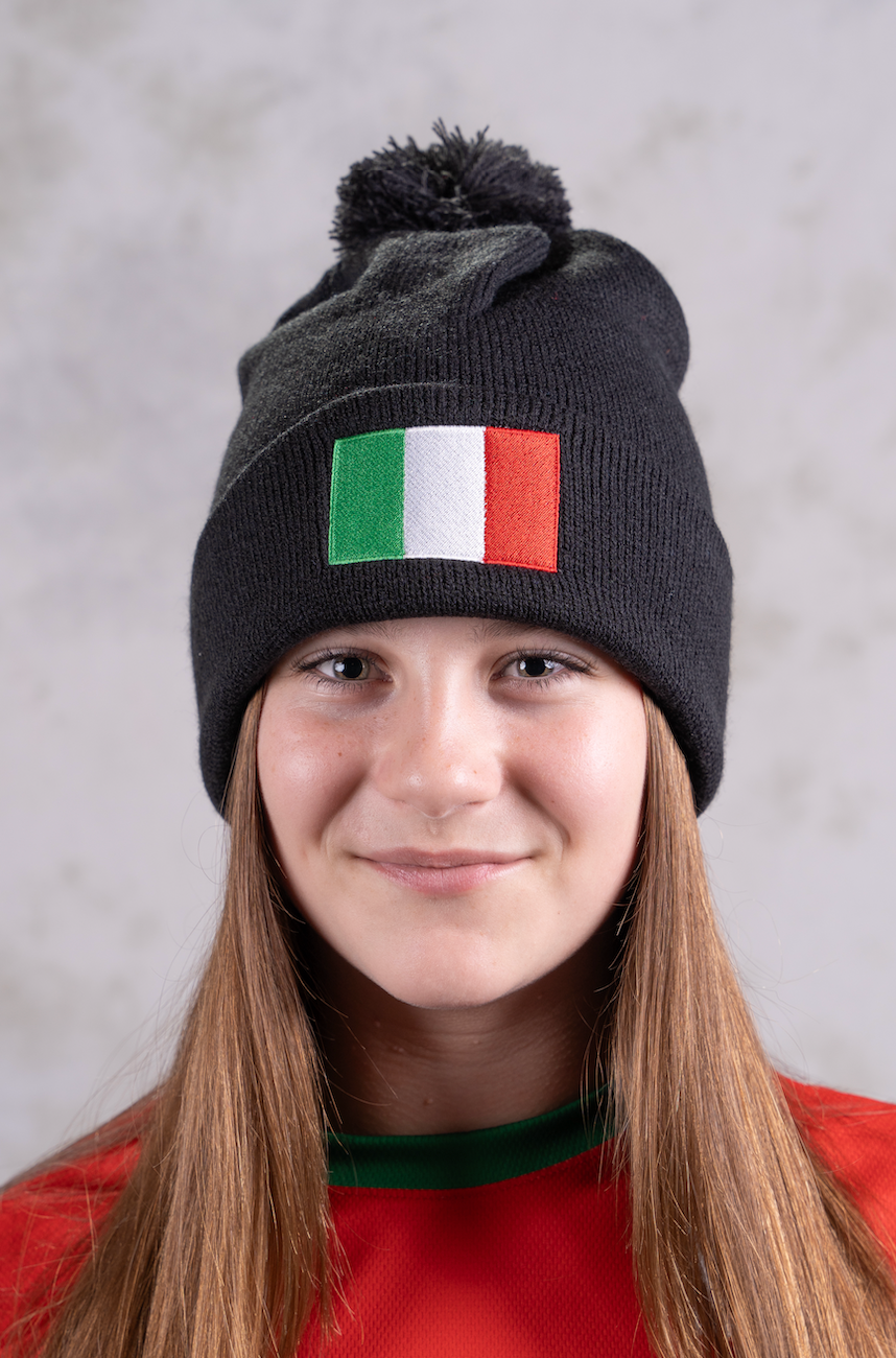 Italian Flag Puff Ball Hat Crazy Cannoli italian-flag-puff-ball-hat-crazy-cannoli